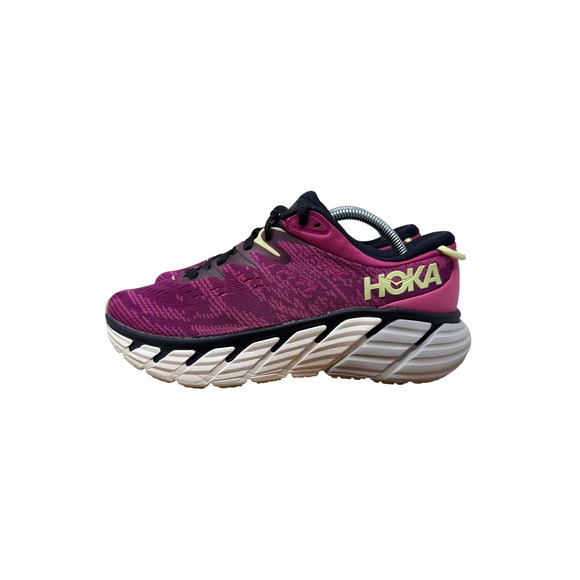 Hoka Gaviota 4 Womens 10 Running Shoes Festival Fuchsia Black Grape 1123199-FFBG - Picture 5 of 12